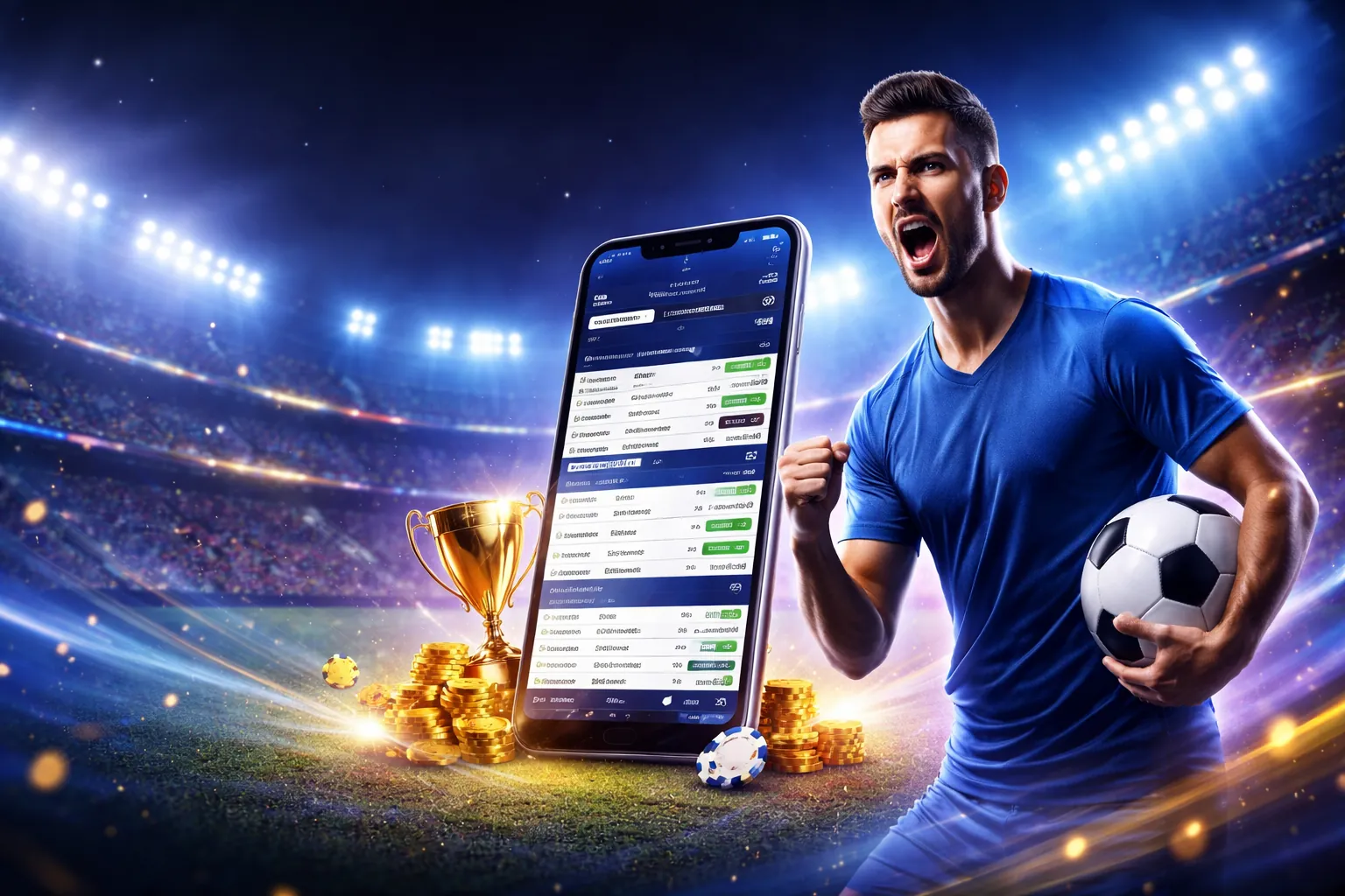 Hình ảnh cá cược bóng đá uy tín tại 777win